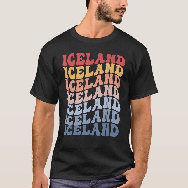 T-shirt Islande Super Retro Islande (Devant)