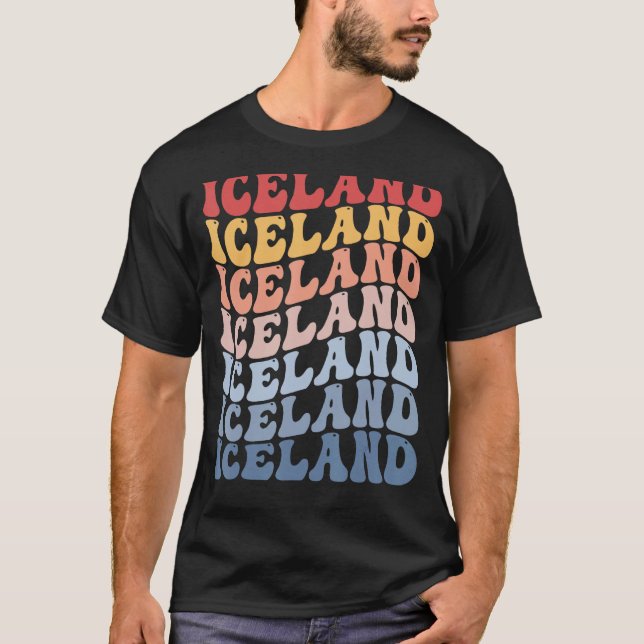 T-shirt Islande Super Retro Islande (Devant)