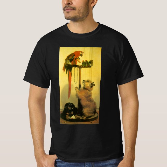 T-shirt Islay, Tilco, un Ara et des Inséparables par Lands (Devant)