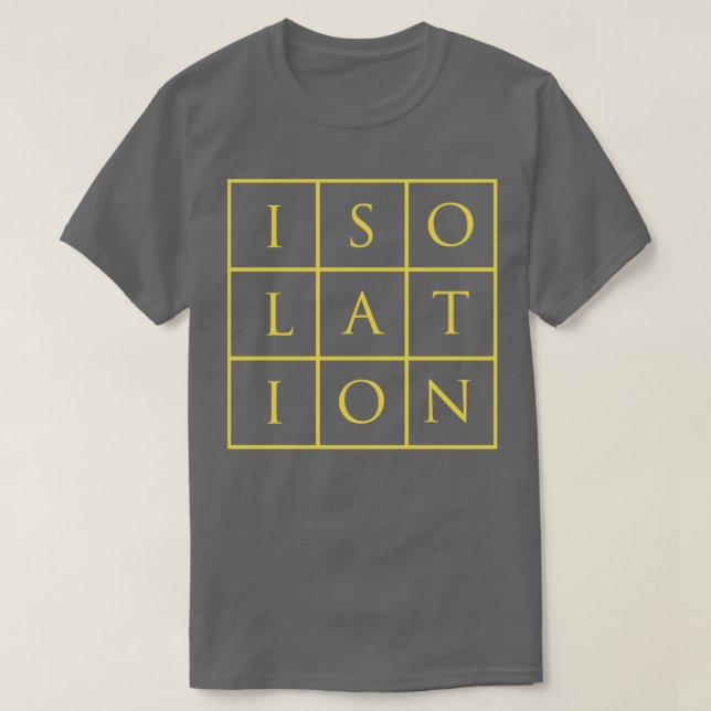 T-shirt Isolement bordeaux (Design devant)