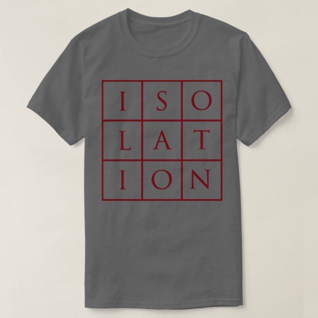 T-shirt Isolement bordeaux1 (Design devant)