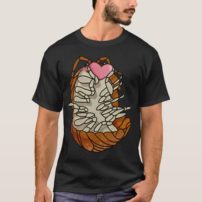 T-shirt Isopod Love - Orange Vigor (Devant)