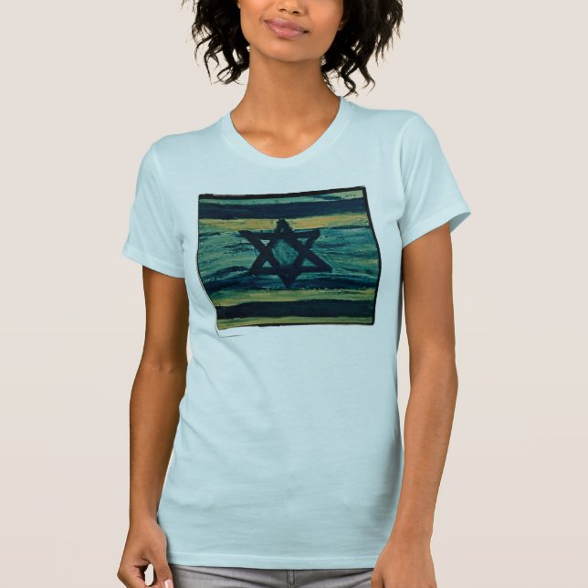 T-SHIRT ISRAËL ABSTRAIT (Devant)