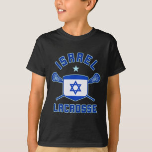 T-shirt Israël Crosse Drapeau Israélien Lax Sticks Tee