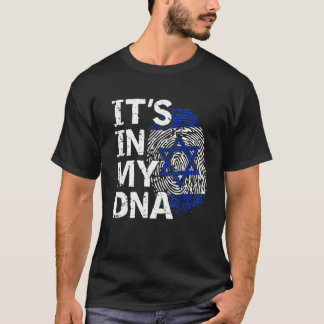 T-shirt Israël Drapeau C'est dans mon Adn Israël Drapeau d