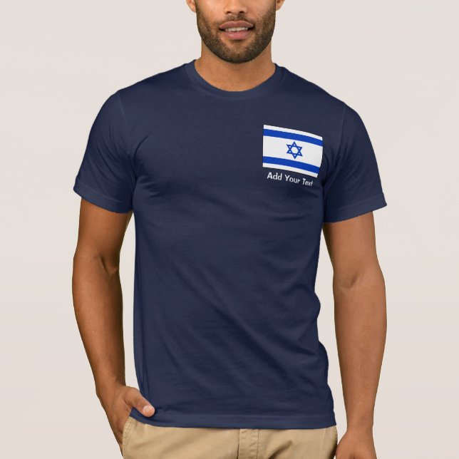 T-shirt Israël – Drapeau Israélien (Devant)