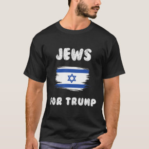 T-shirt Israël Drapeau Les Juifs Pour Trump