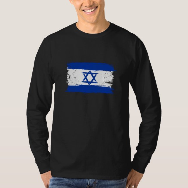 T-shirt Israël Drapeau pour la fière alliance germano-isra (Devant)