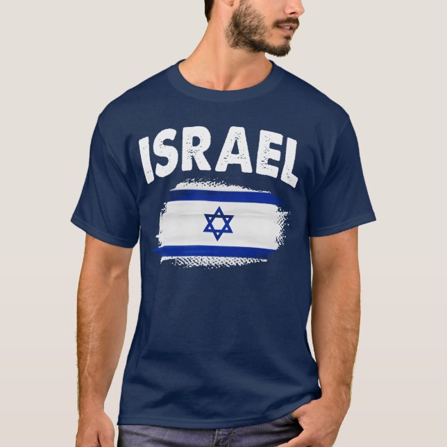 T-shirt Israel Flag Israeli Jewish girl (Devant)