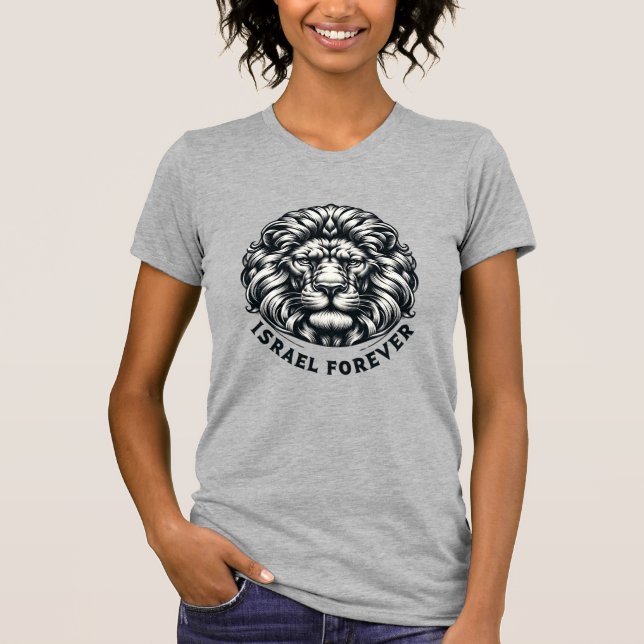 T-shirt Israël pour toujours Lion de Judée (Devant)
