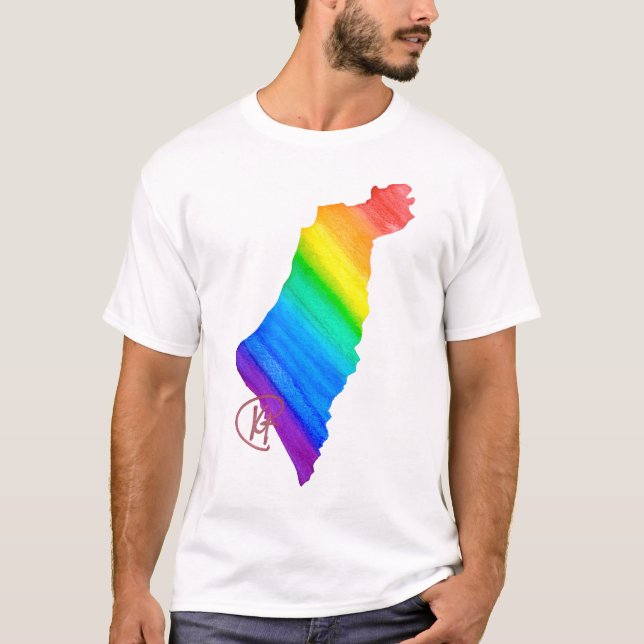 T-shirt Israel Pride Art (Devant)