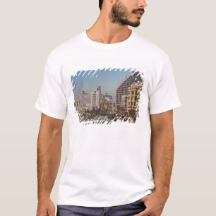 T-shirt Israël, Tel Aviv, front de mer, hôtels, crépusc