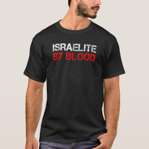 T-shirt Israélite Par Sang Véritable Hébreu Pays Juif Isra