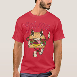 T-shirt Iss mich burger restaurant snack collations cadeau