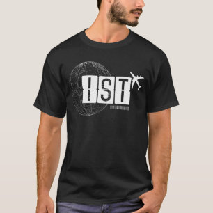 T-shirt IST Istanbul Airport Code Voyage