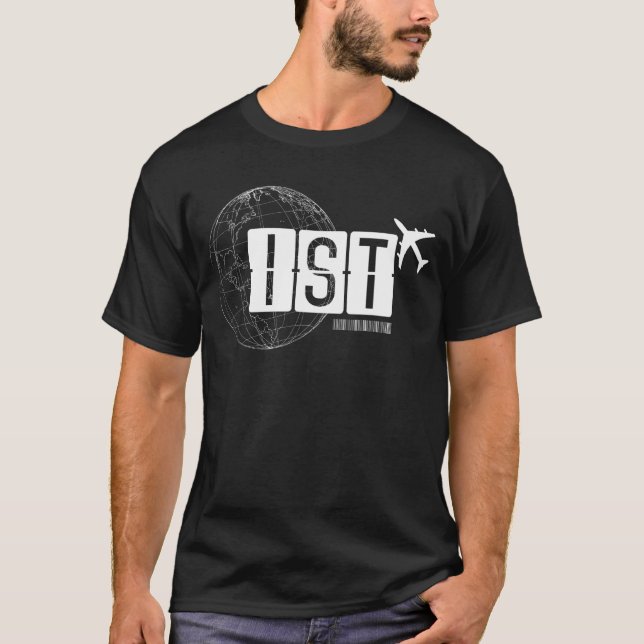 T-shirt IST Istanbul Airport Code Voyage (Devant)