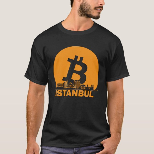 T-shirt Istanbul Bitcoin Maximalist  Bitcoin Istanbul Skyl (Devant)