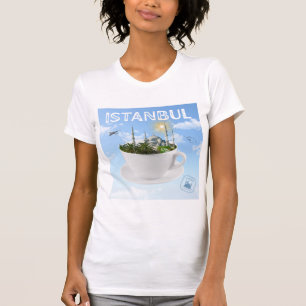 T-shirt Istanbul dans un Teacup - Skyline - Cadeau turc
