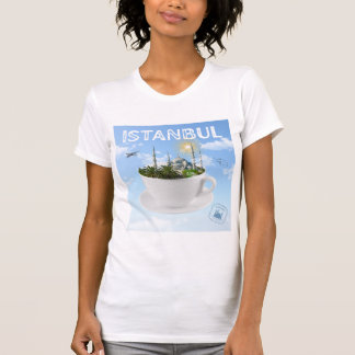 T-shirt Istanbul dans un Teacup - Skyline - Cadeau turc