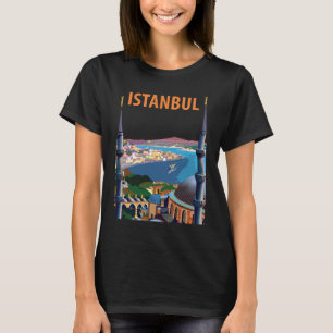 T-shirt Istanbul Mosquée Bleue Skyline Voyage
