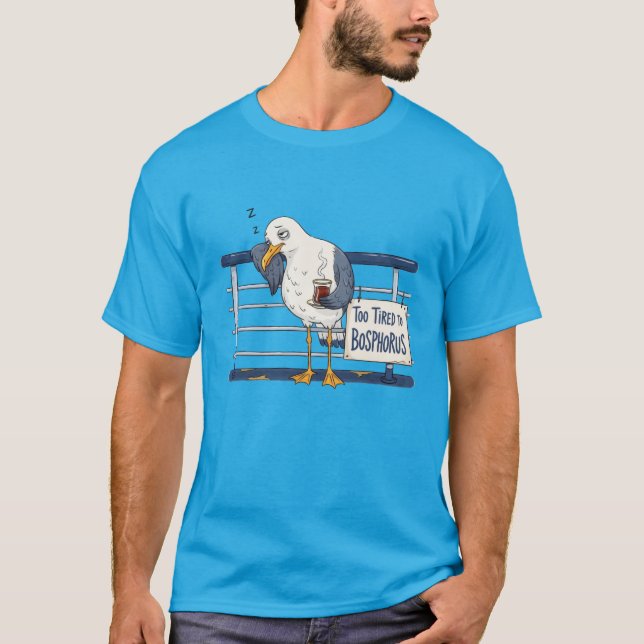 T-shirt Istanbul Themed Seagull (Devant)