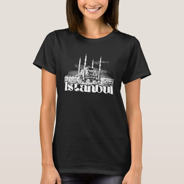T-shirt Istanbul Turquie vagabond Voyage numérique nomade  (Devant)