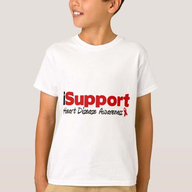 T-shirt iSupport des maladies cardiaques (Devant)