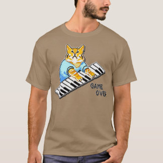 T-shirt IT Crowd roys au piano chat design disponible sur