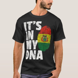 T-shirt IT_S DANS MON ADN Bolivie Drapeau Hommes Femmes Pr