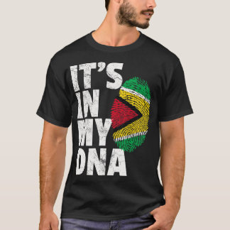 T-shirt IT_S DANS MON ADN Guyana Flag Pride National Count