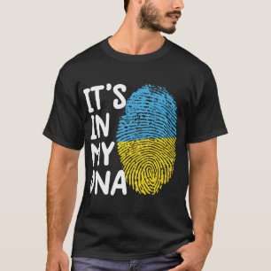 T-shirt It_s Dans mon ADN Ukraine Tee drapeau ukrainien Uk