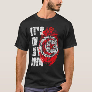 T-shirt It S In My Dna Tunisia Flag Tunisian