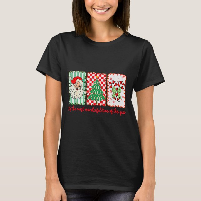 T-shirt It’s The Most Wonderful Time Of Year Retro Christm (Devant)