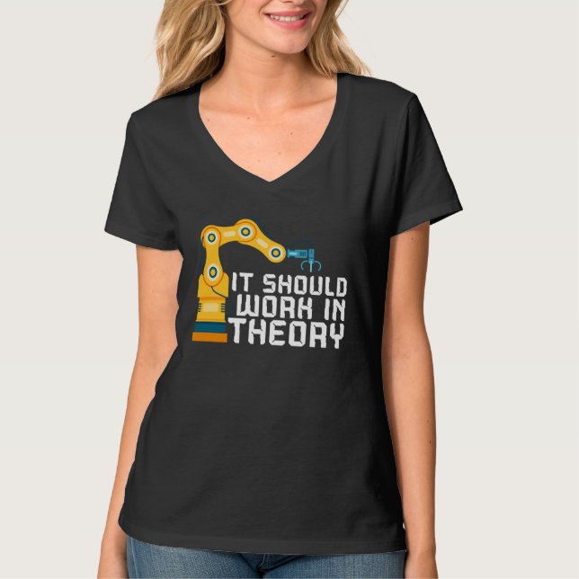 T-shirt It Should Work In Theory Artificial Intelligence R (Devant)