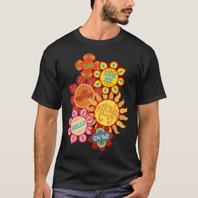 T-shirt It&x27 ; s a Small World Flowers (original) Classi (Devant)