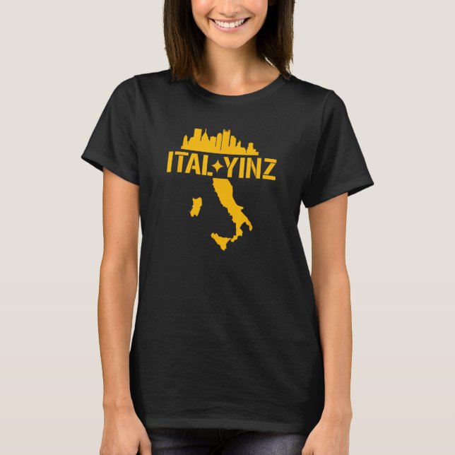 T-shirt Ital Yinz Italien Pittsburgher (Devant)
