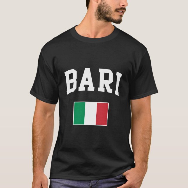 T-shirt Italia Bari Tuscany Sicily Italy Italian Flag Ital (Devant)