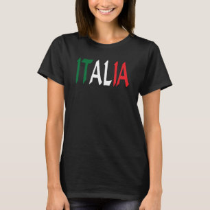 T-shirt Italia Bold Couleurs Country Dames T-Shirt, Italie