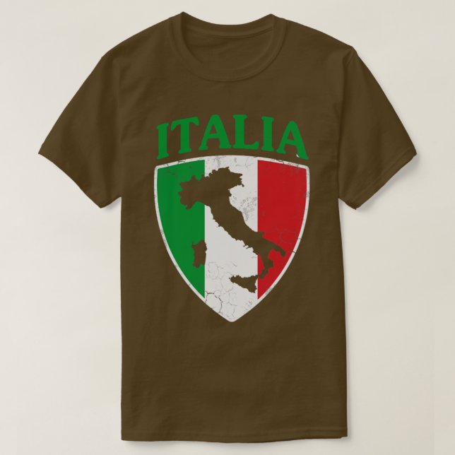 T-shirt Italia Drapeau Crest Italie Italie Famille (Design devant)