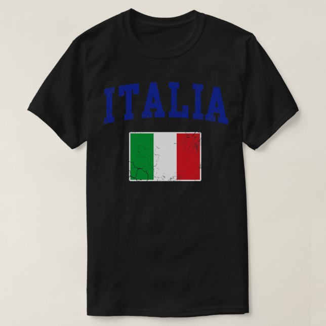 T-shirt Italia Drapeau Famille Patrimoine Italien Italie V (Design devant)
