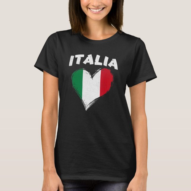 T-shirt Italia Drapeau Italie football Italien Drapeau de  (Devant)
