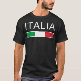 T-shirt Italia Drapeau Italie Italiano Patrimoine Famille 