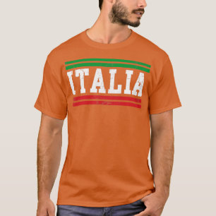 T-shirt Italia Drapeau Italie Italien Vintage détendu