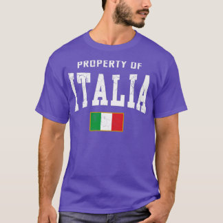 T-shirt Italia Drapeau Vintage détendu