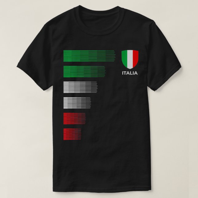 T-shirt Italia Italie Drapeau Emblème Italien Pride Ancest (Design devant)