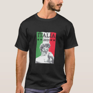 T-shirt Italia Italie Jersey Drapeau David Statue Football