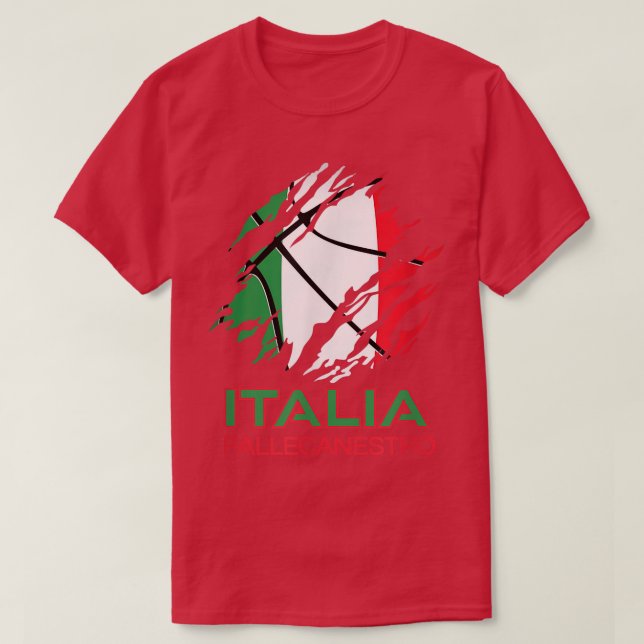 T-shirt Italia Sports Fan Italien National Drapeau Art Ita (Design devant)