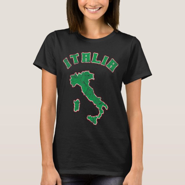 T-shirt Italia Travel Italie Outline Italie Vacances Itali (Devant)