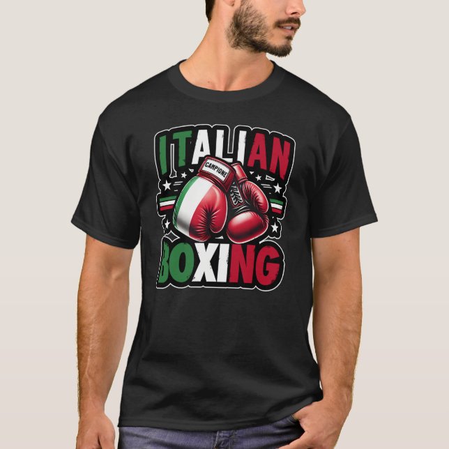 T-shirt Italian Boxing (Campione)  (Devant)