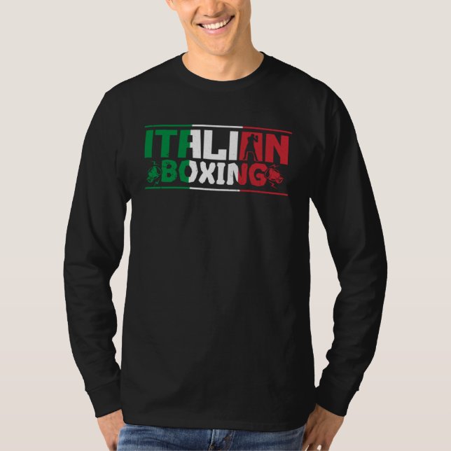 T-shirt Italian Boxing Pride Boxer Coach Fitness Workout (Devant)